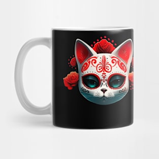 Day Of The Dead Cat Mug